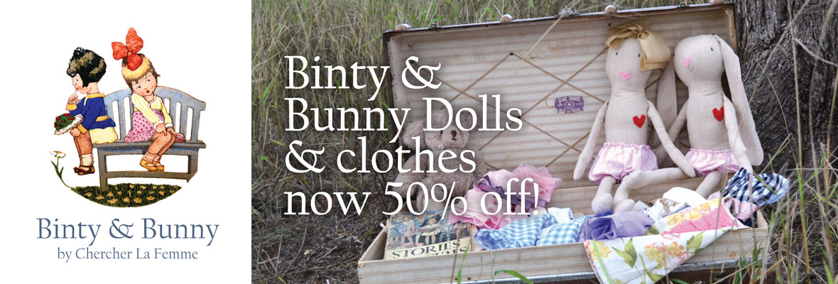 Binty and bunny clothes now 50% off in spring sale